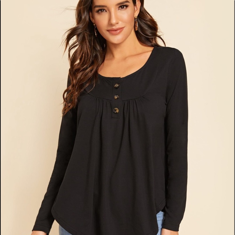 NWOT Black Shein Shirt